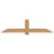 Ekena Millwork Eugene Smooth Timber Gable Bracket, Western Red Cedar, 72"W x 18"H x 1 1/2"D x 5 1/2"F, 6/12 Pitch GBW072X18X0206EUG00SWR - alternate 1